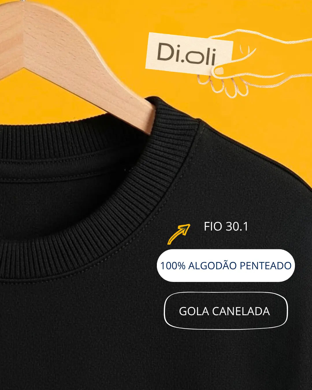 T-Shirt - Algodão Penteado • Di.Oli •