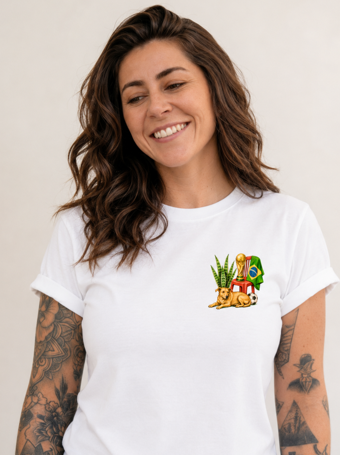 Estampa Copa CARAMELO - T-Shirt Feminina • Di.Oli •