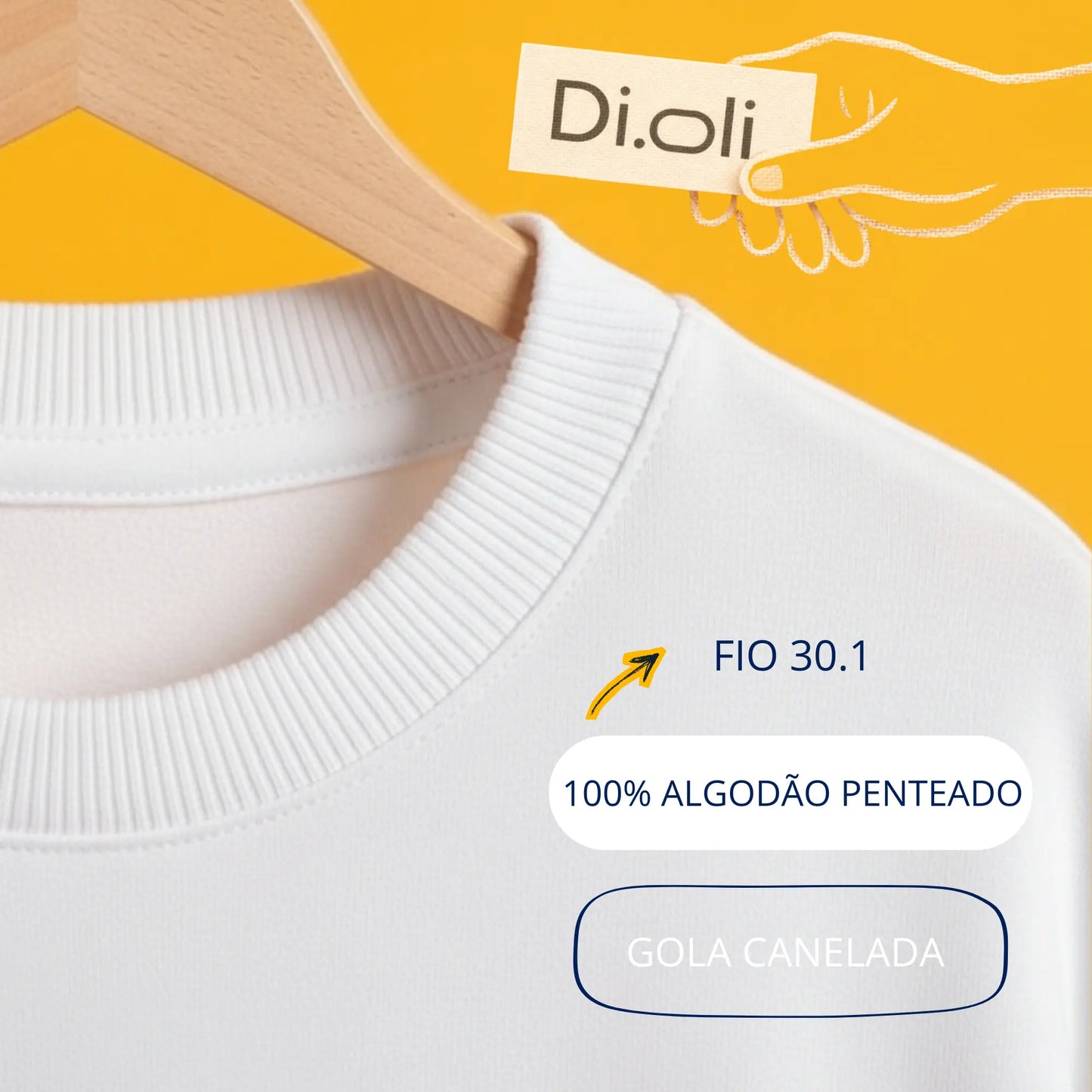T-Shirt - Algodão Penteado • Di.Oli •