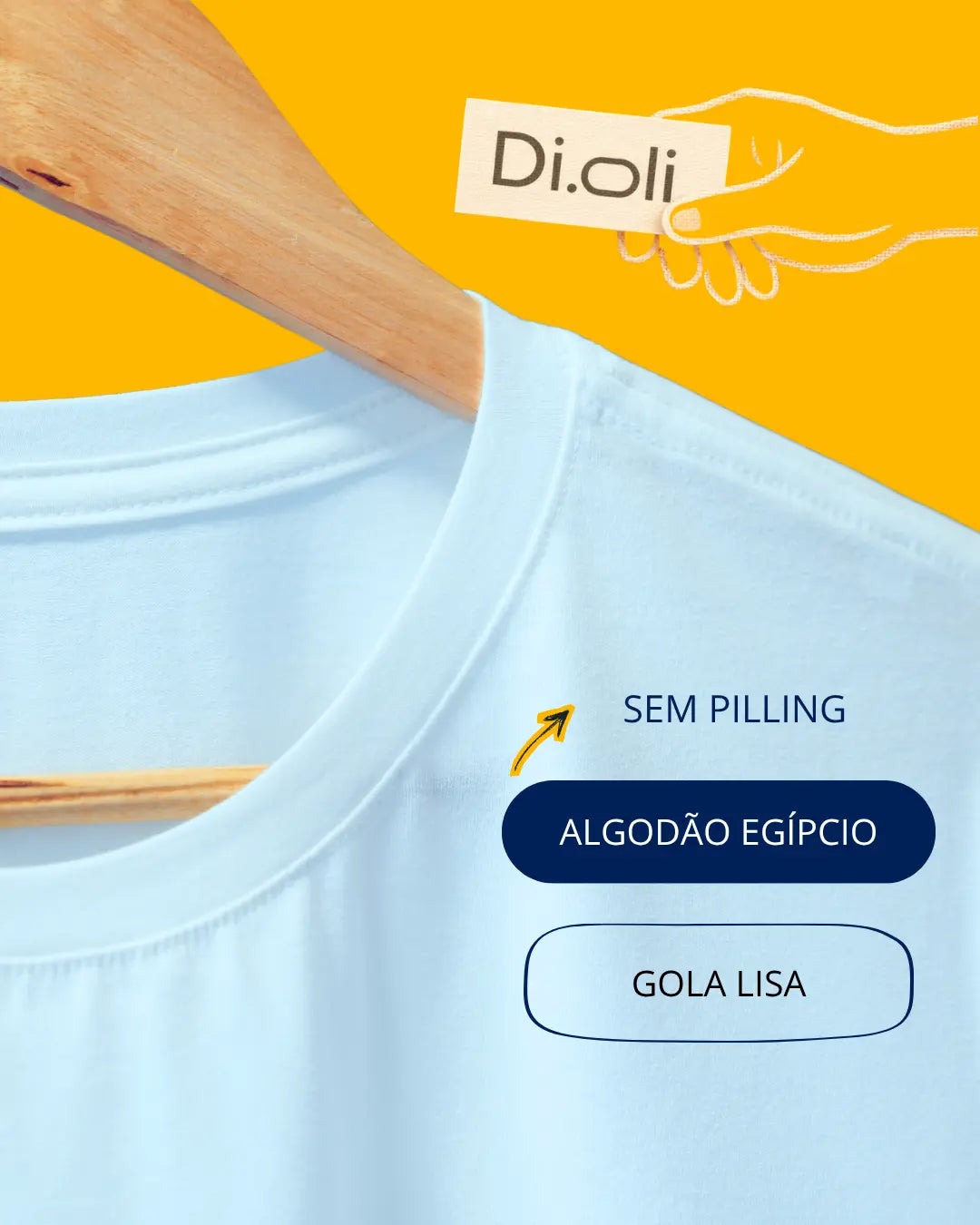 T-Shirt - Algodão Egípcio • Di.Oli •